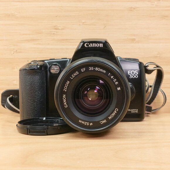 Canon EOS 500 Film SLR Camera Kit, with Canon EF 35–80mm Lens, Made in Japan - Picture 4 of 10